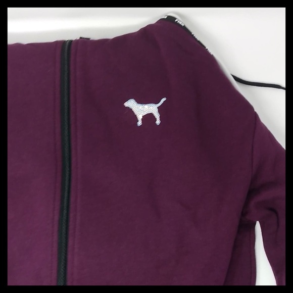 PINK Victoria’s Secret Bling Full ZIP Hoodie - Picture 4 of 7